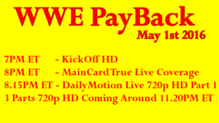 Watch WWE PayBack 2016