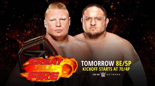 Watch WWE Great Balls Of Fire 2017 PPV Live 6/18/17 Online 18th June 2017 Full Show Free