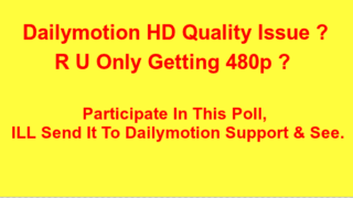 Dailymotion HD Issue? Enter Here.