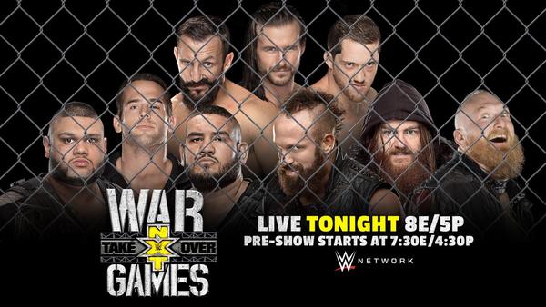 Watch WWE NxT TakeOver - WarGames Live 11/18/17 Live 18th November 2017 Full Show Free 11/18/2017