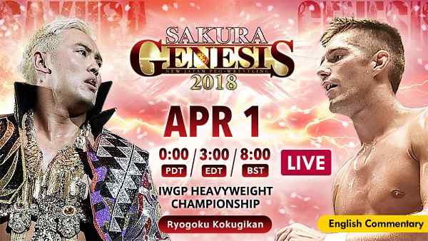 Watch NJPW Sakura Genesis 2018 4.1.18 Online Full Show Free