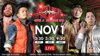 Live – Day 12 NJPW Road To Power Struggel Super JR Tag 2018