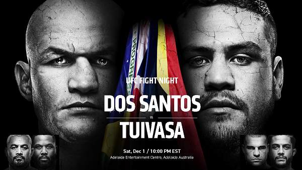 Watch UFC Fight Night 142 Dos Santos vs Tuivasa 12/1/2018 Online 1st December 2018 Full Show Free