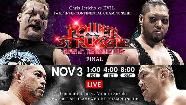 Watch NJPW Power Struggel Super JR Tag League 2018 Online Full Show Free