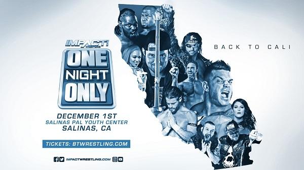 Watch Impact Wrestling One Night Only Back To Cali 2018 12/1/18 Online 29th November 2018 Full Show Free