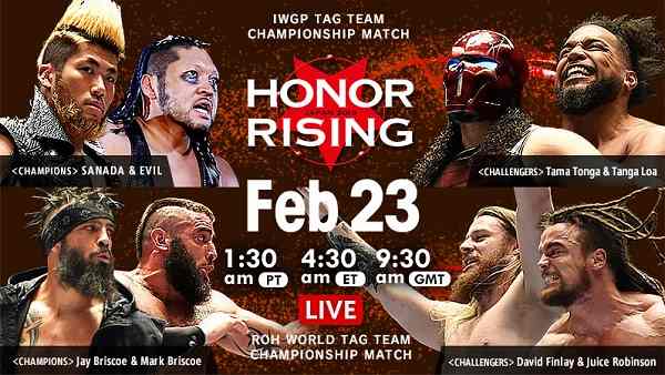 Watch NJPW HONOR RISING JAPAN 2019 Day 2 2/23/19 Online Full Show Free