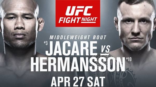 Watch UFC Fight Night 150 Jacare Vs Hermansson 4/27/19 Online 27th April 2019 Full Show Free