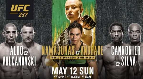 Watch UFC 237 Namajunas Vs Andrade 5/11/19 Online 11th May 2019 Full Show Free