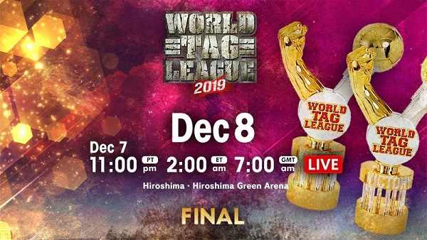 Watch Finale NJPW World Tag League 2019 Finale 12/8/2019 Online Full Show Free