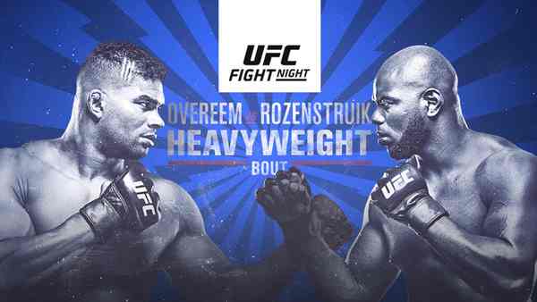 Watch UFC on ESPN: Overeem vs. Rozenstruik 12/7/19 Online 7th December 2019 Full Show Free