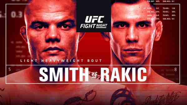 Watch UFC FightNight 175 Smith Vs Rakic 8/29/20 Online 29th August 2020 Full Show Free