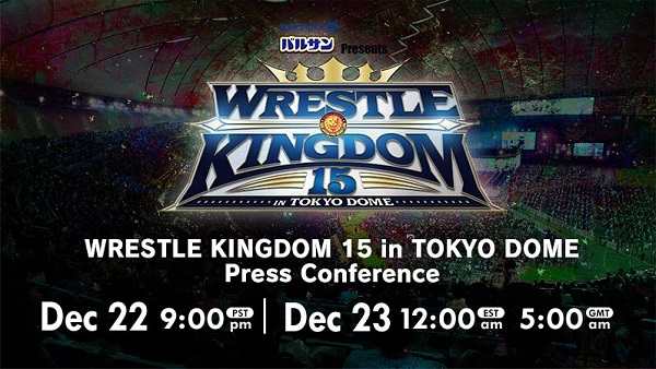 NJPW WRESTLE KINGDOM 15 in TOKYO DOME Press Conference
