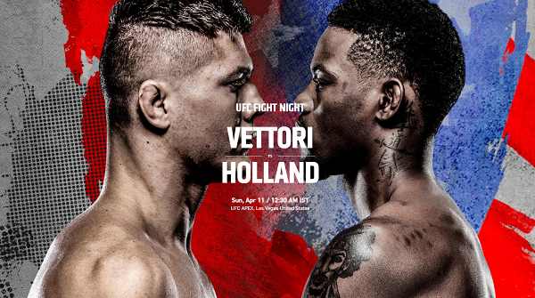 UFC FightNight : Vettori vs. Holland 4/10/21
