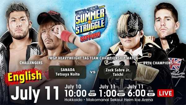 Watch NJPW Summer Struggle In Sapporo 2021 10th July Online Full Show Free