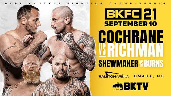 BKFC 21 : Dakota Cochrane vs Mike Richman 9/10/21