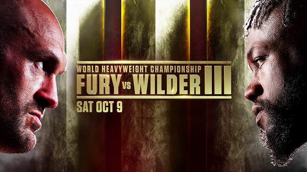 Fury Vs Wilder 3 PPV 10/9/21