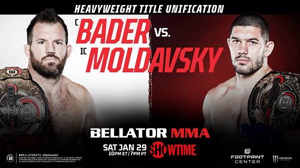 Watch Bellator 273 Bader v Moldavsky 1/29/22 29th January 2022 Online Full Show Free