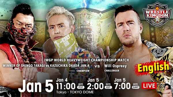 Watch NJPW WRESTLE KINGDOM 16 2022 in TOKYO DOME Night 2 - Day 2  1/5/22 5th January 2022 Online Full Show Free