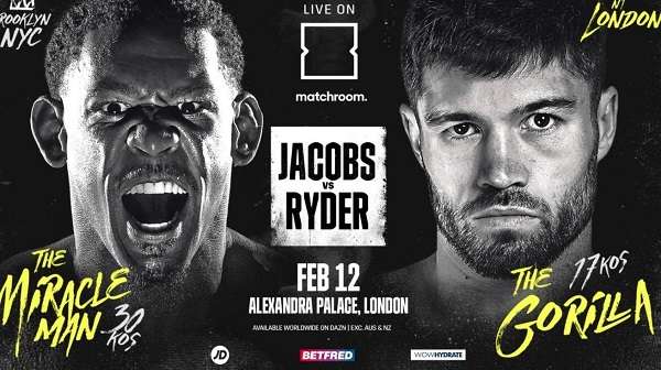 Watch Jacobs v Ryder 2/12/22 12th February 2022 Online Full Show Free