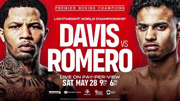 Watch Showtime Boxing PPV Davis Vs Romero 5/28/22 28th May 2022 Online Full Show Free