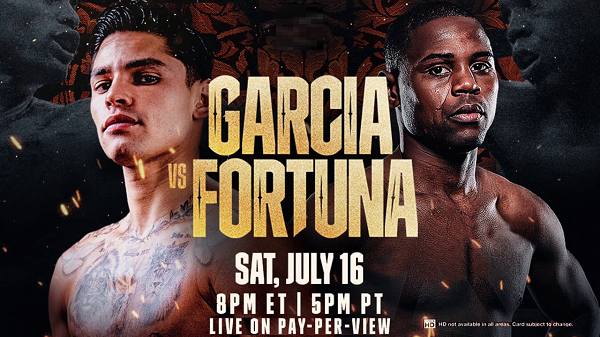 Watch Dazn Boxing Garcia Vs Fortuna 7/16/22 July 16th 2022 Online Full Show Free