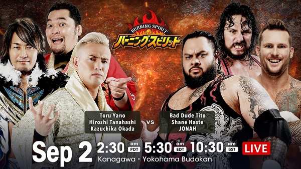 Watch NJPW Burning Spirit 9/2/22 September 2nd 2022 Online Full Show Free