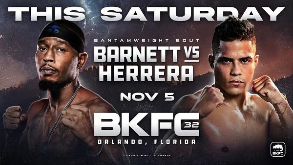 Watch BKFC 32 Orlando - Reginald Barnett Jr. vs Geane Herrera 11/5/22 November 5th 2022 Online Full Show Free