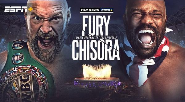 Watch Top Rank Boxing On ESPN - Fury Vs Chisora 3 III 12/3/22 December 3rd 2022 Online Full Show Free