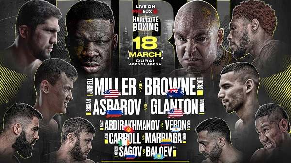 Watch MILLER VS BROWNE 3/18/23 18th March 2023 Online Full Show Free