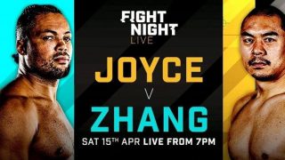 Joice vs Zhang April 15th 2023