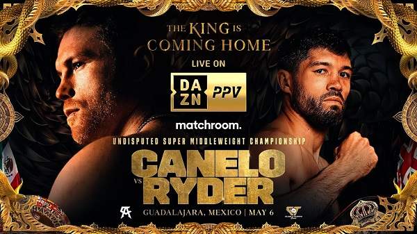 Watch Canelo Alvarez vs. John Ryder Dazn PPV 5/6/23 May 6th 2023 Online Full Show Free