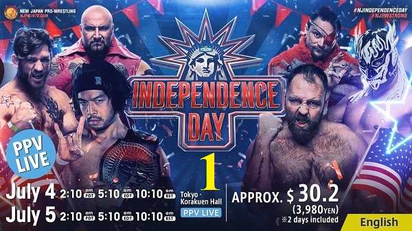 Watch NJPW STRONG INDEPENDENCE DAY 2023 July 4th Day 1 PPV PayPerView Online Full Show Free