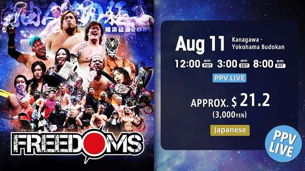 Watch NJPW Freedoms 2023 8/11/23
