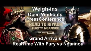 Road To Riyadh Fury vs Ngannou Promos PressConference Weighins etc