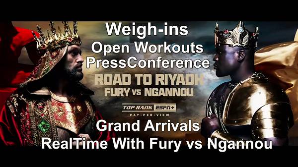 Watch Road To Riyadh Fury vs Ngannou Promo PressConference Weighins Workouts Arrivals Promo Shows Builds Online Full Show Free