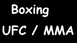 UFC Boxing January 13th 2024